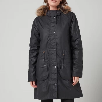 Image of Barbour Womens Mull Wax Jacket - Navy/Dress - UK 10