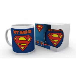 image of Superman My Dad is Superdad Mug