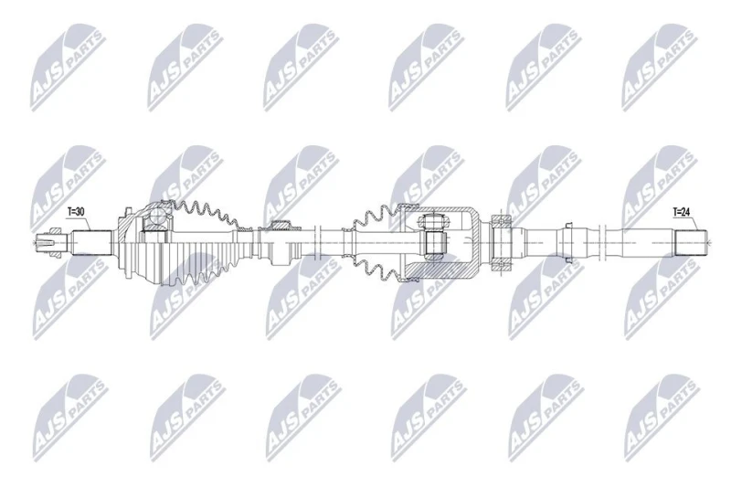 Image of NTY NPW-TY-207 Drive shaft Front Axle Right Drive Shaft (13)