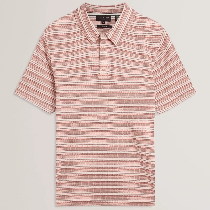 Image of Ted Baker Ted SS Striped Polo Sn62 Navy male S (2)