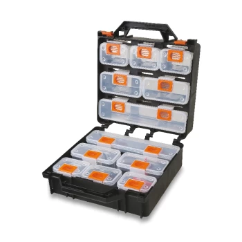 image of Beta Tools 2080/V12 Organizer Tool Case with 12 Removable Tote-Trays 020800000