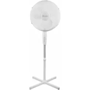 image of 16 Inch Stand up Fan with Oscillating head - White