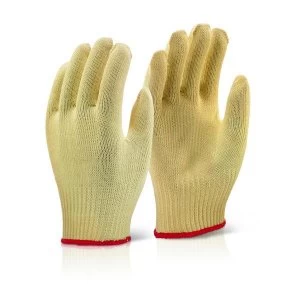 Image of Click KutStop KGMW Large Size 9 Kevlar Mediumweight Protective Gloves Yellow