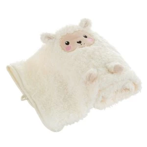 Image of Sass & Belle Little Llama Soft Fleece Baby Blanket