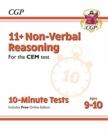 Image of 11+ CEM 10-Minute Tests: Non-Verbal Reasoning - Ages 9-10 (with Online Edition)