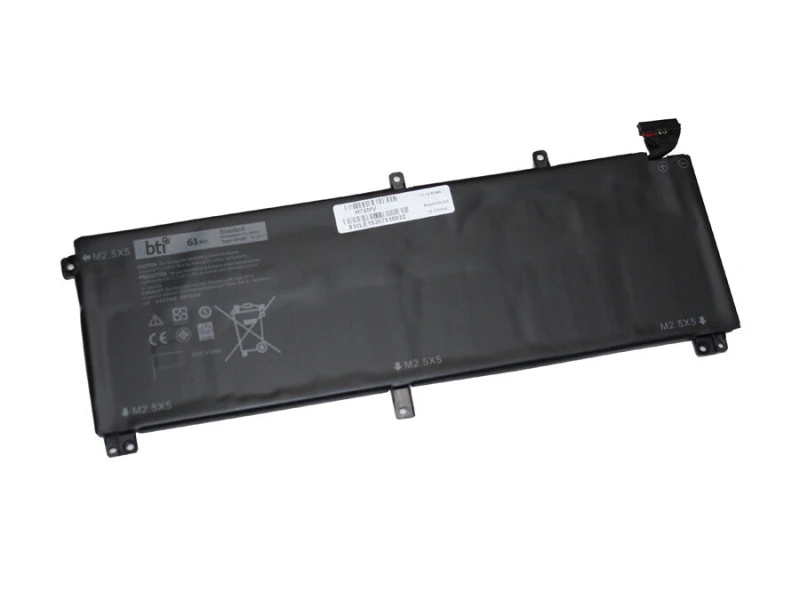 Image of BTI BTI 61Wh 6 cell Y758W compatible battery for DELL 9WF90 9WF90 GCNWX XPS 9530 XPS 15 9530 PRECISION M3800 H76MV-BTI