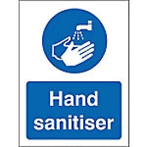 Image of Stewart Superior Health and Safety Sign Hand Sanitiser Plastic 20 x 15 cm