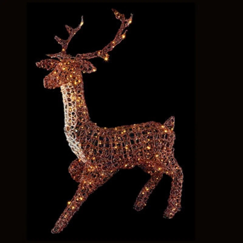 Image of 1.4m Premier 300 LED Soft Acrylic Twinkling Christmas Stag Decoration in Warm White