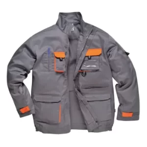Image of Portwest Mens Texo Contrast Work Jacket Grey 2XL