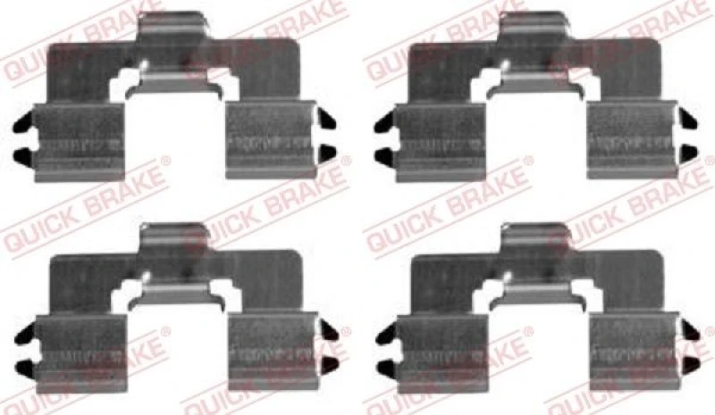 Image of QUICK BRAKE Brake pad fitting kit QUICK BRAKE 109-1666