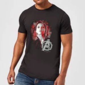 Image of Avengers Endgame Black Widow Brushed Mens T-Shirt - Black