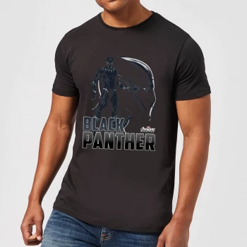 image of Avengers Black Panther Mens T-Shirt - Black - 3XL - Black