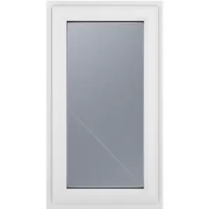 Image of Crystal Casement uPVC Window Right Hand Opening 610mm x 1115mm Obscure Double Glazing in White