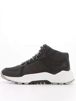 Image of Timberland Timberland Solar Wave Mid Lt Trainer, Black/White, Size 6, Men