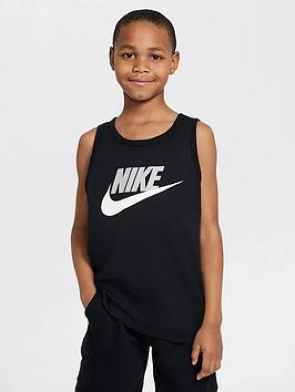 Image of Nike NSW Tank Tee - Black Male 9 - 10 Years