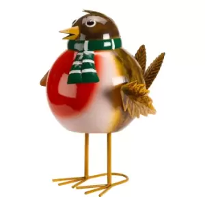 Image of Red & Brown Xl Rocking Robin Christmas Decoration