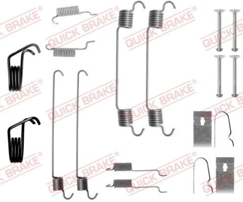 Image of QUICK BRAKE Brake shoe fitting kit QUICK BRAKE 105-0799