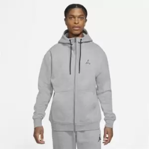 Image of Air Jordan Full-Zip Fleece Hoodie Mens - Grey