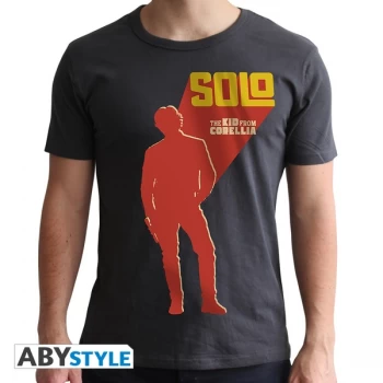Image of Star Wars - Kid From Corelia - Mens Large T-Shirt - Grey