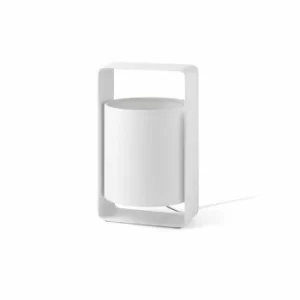 Image of Lula 1 Light Small Table Lamp White with Shade, E27