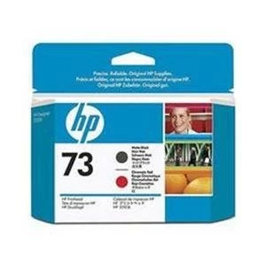 Image of HP 73 Matte Black and Chromatic Red Printhead