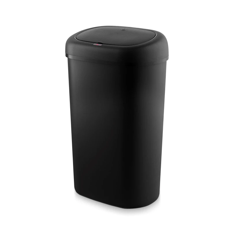 Image of Swan 55L Oval Sensor Bin Black Bins Medium Black 39214903390