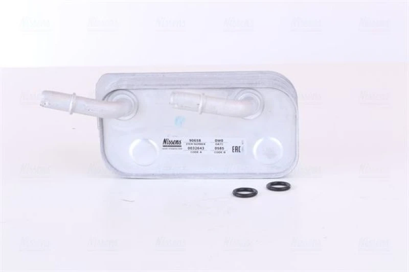 Image of NISSENS 90658 Oil Cooler, automatic transmission ** FIRST FIT ** with gaskets/seals Aluminium Oil Cooler,automatic transmission (1047)
