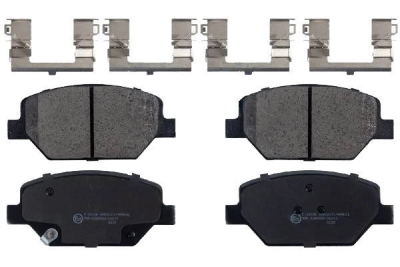 Image of Blue PRINT ADW194220 Brake pad set Front Axle, with acoustic wear warning, with fastening material Brake Pad Set,disc brake (402)