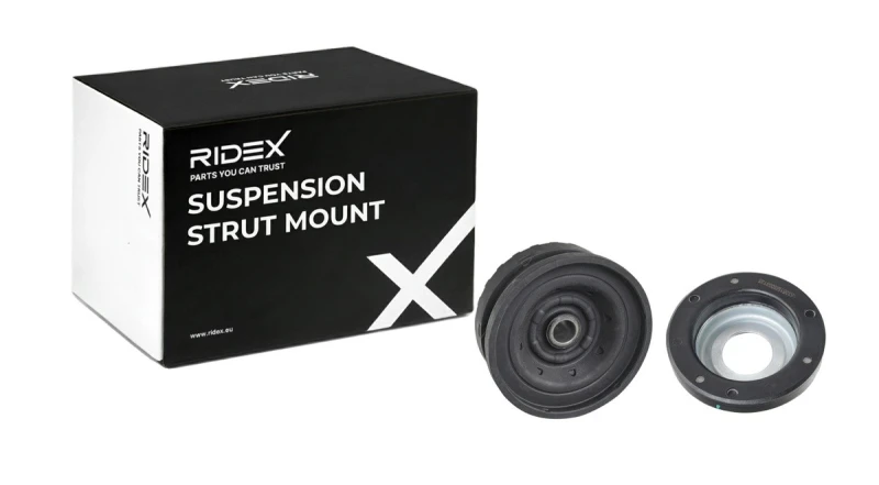 Image of RIDEX 1180S0433 Top strut mount Front Axle, with rolling bearing Suspension Strut Support Bearing (1180)
