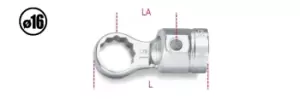 Image of Beta Tools 652 Bi-Hex Ring Wrench for Torque Bar 10mm 006520010