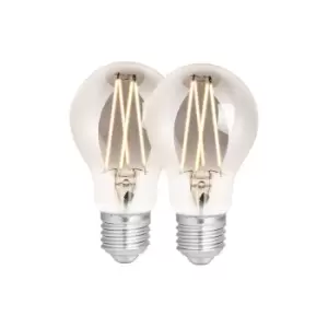 Image of 4lite WiZ Connect A60 Smoky White WiFi LED Smart Bulb - E27, 2 Pack