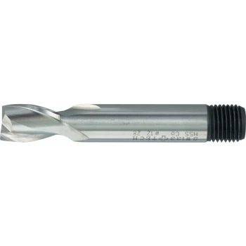 Image of 16.00MM HSS-Co 8% Threaded Shank Short Series Slot Drills - Uncoated