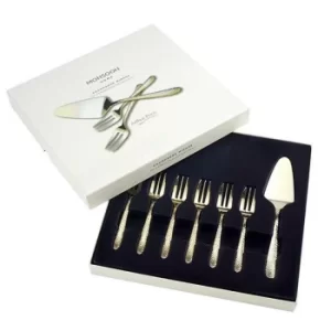 image of Arthur Price Monsoon Champagne Mirage Pastry Forks And Server Set