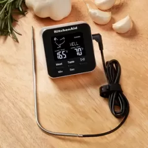 image of KitchenAid Digital Kitchen Thermometer With Timer & Oven Probe Black