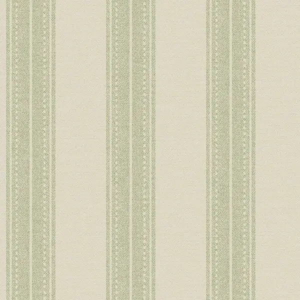 image of YOL YOL - Sage Linen Stripe Wallpaper Holden Decor Green Material Effect Modern WL-13651