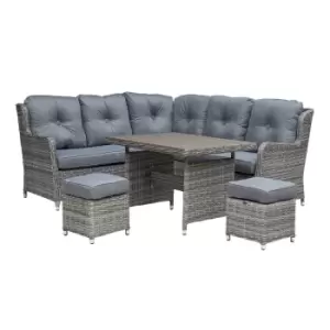 Image of Katie Blake Seville Compact L Shaped Corner Set - Grey