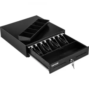 Image of VEVOR Cash Register Drawer, 13" 2 Unlocking Ways, Fully Removable Design with 4 Bill 5 Coin Cash Tray, 2 Keys Included, Compact Size Cash Registers fo