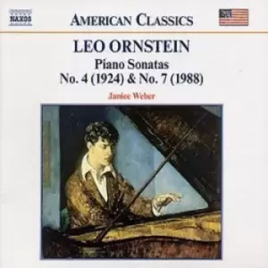 image of Leo Ornstein - Piano Sonatas Nos. 4 and 7 (Weber) CD Album - Used