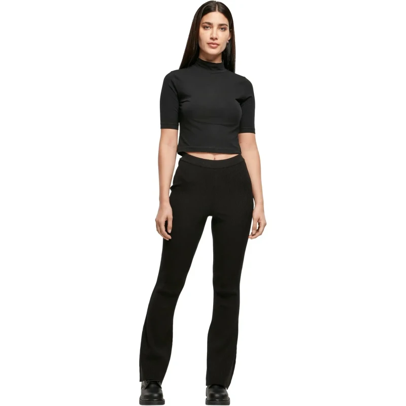 Image of Urban Classics Legging woman Urban Classics Rib Knit Bootcut GT Noir Female 4XL