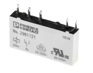Image of Phoenix Contact 2961121 Relay, Spdt, 30Vac, 36Vdc, 0.05A