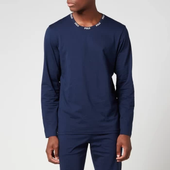 Image of Polo Ralph Lauren Mens Liquid Cotton Long Sleeve Top - Cruise Navy - L
