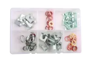 image of Connect 34157 Brake Hose Clips 15 - 28mm Set - 80 Pieces