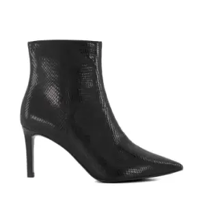 Dune London Oonaz Heeled Ankle Boots - Black