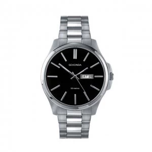 Image of Sekonda Black And Silver Watch - 3381