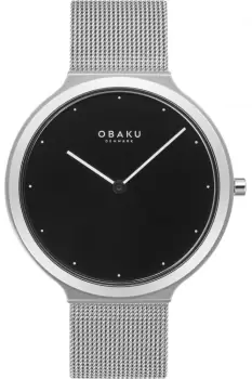 image of Gents Obaku Satin Onyx Watch V269GXCBMC