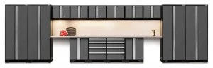Image of Bold 3.0 Grey 16 piece Garage Cabinet Set