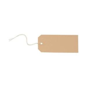 Image of Strung Tags 120mm x 60mm Buff 1 x Pack of 1000