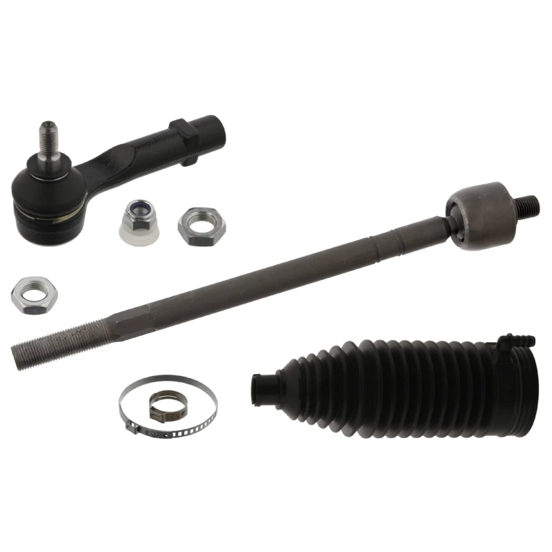 Image of FEBI BILSTEIN 44942 Tie Rod Front Axle Left, with nuts, with bellow Rod Assembly (284)