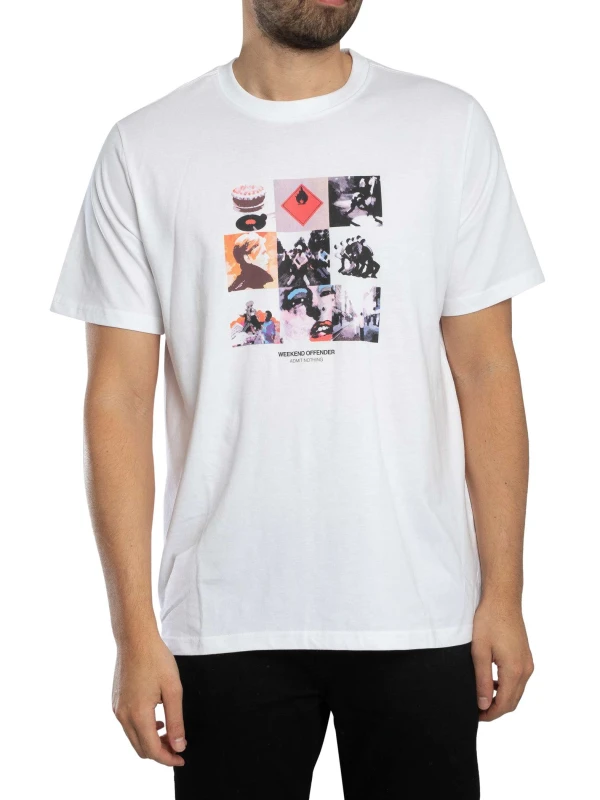 Image of Weekend Offender Low Graphic T-Shirt White S