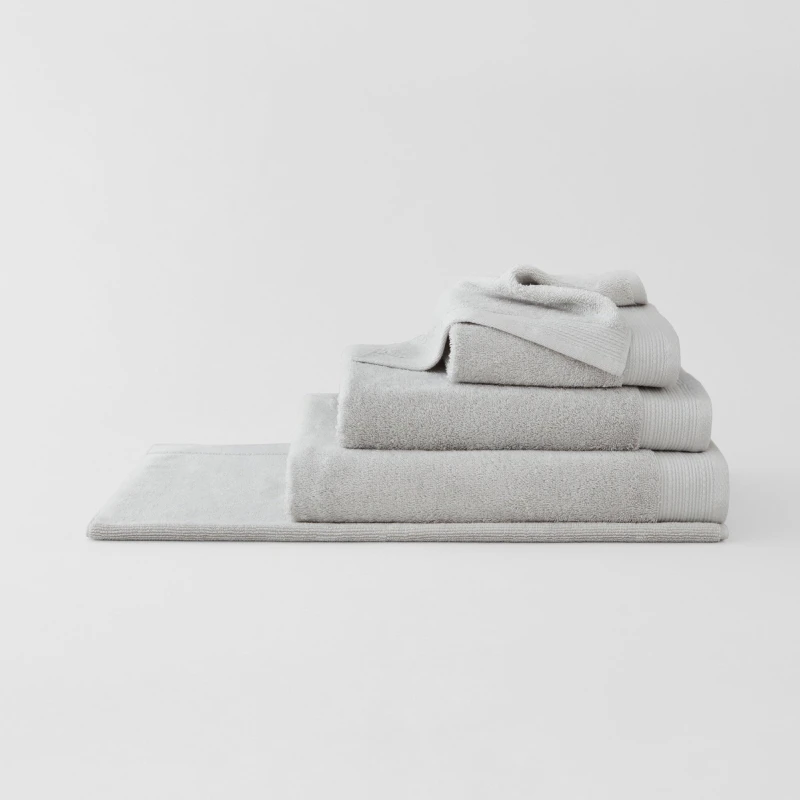 Image of Sheridan Belford Cotton Towels Powder Grey unisex Bath Towel